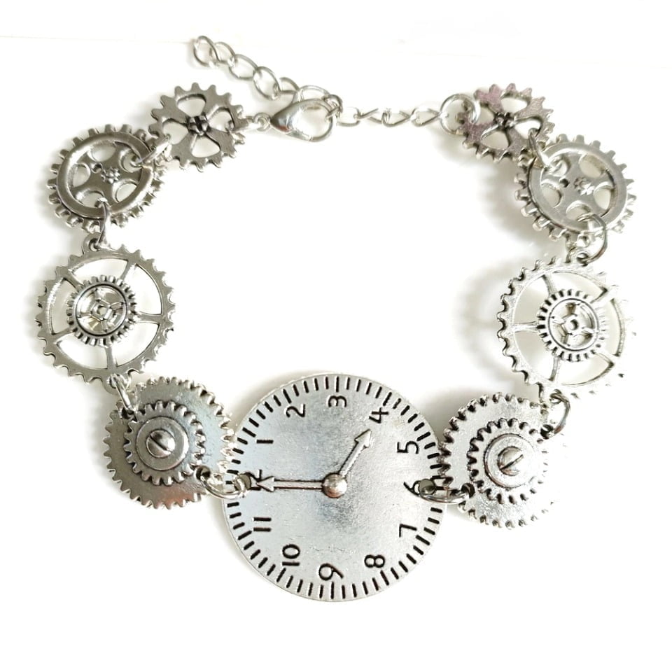 Brazalete Steampunk Reloj - Imagen 3