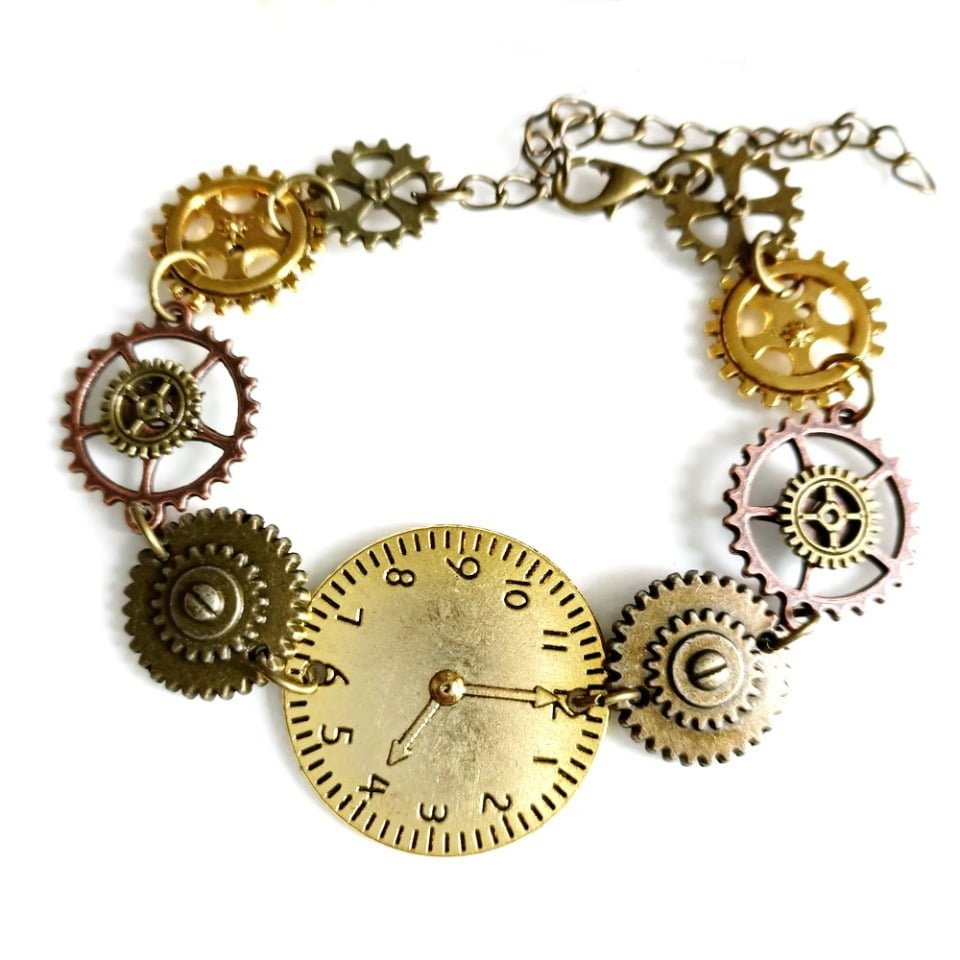 Brazalete Steampunk Reloj
