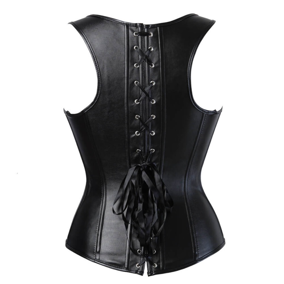 Corset Negro Cuero - Imagen 4