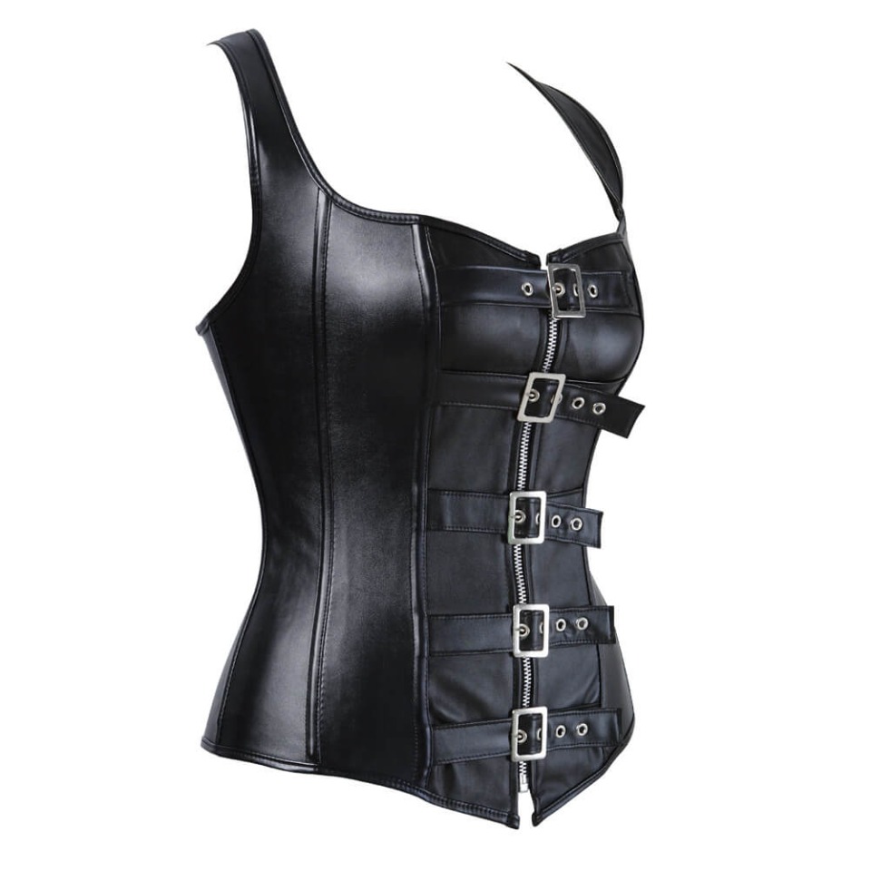 Corset Negro Cuero - Imagen 3