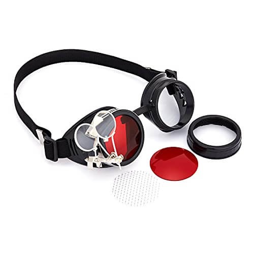 Lentes Steampunk Rojos - Imagen 3