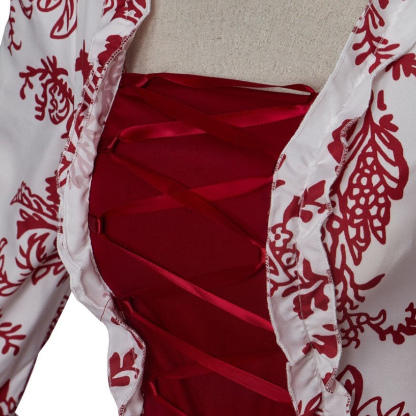 Vestido de Época Rojo - Imagen 3