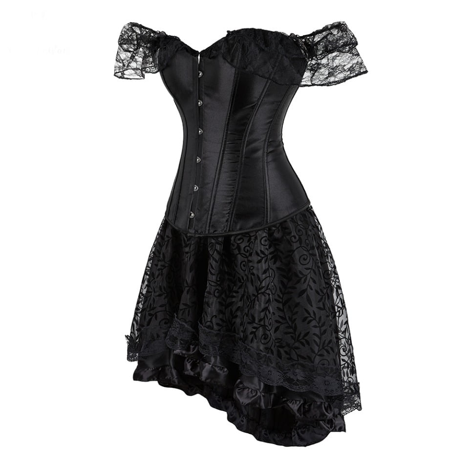 Vestido Steampunk Negro - Imagen 4